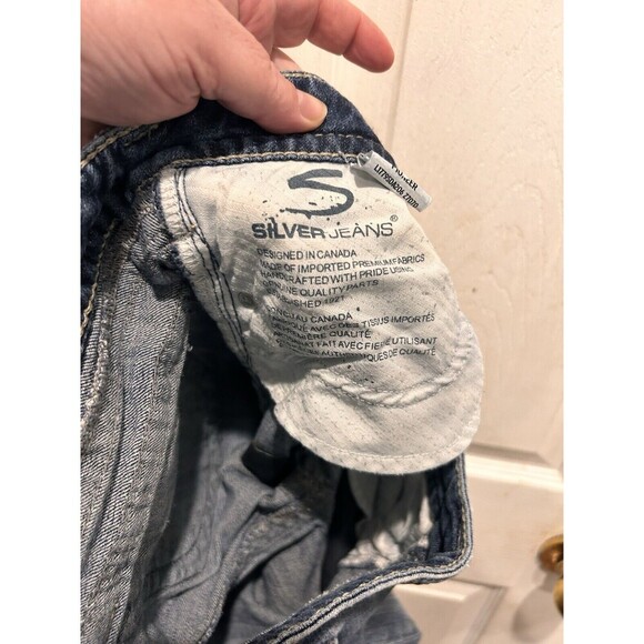 Silver Jeans‎ Womens 29x31 (30x28) Denim Pioneer Boot Cut Dark Wash Flap Pockets - Picture 13 of 13